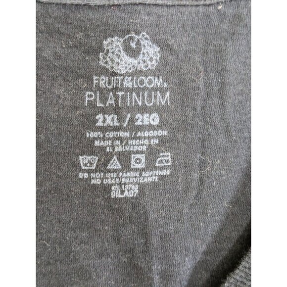 Fruit Of The Loom Platinum Mens 2XL T Shirt Brad Snow Skies Skiing Cotton Canada - Picture 5 of 5